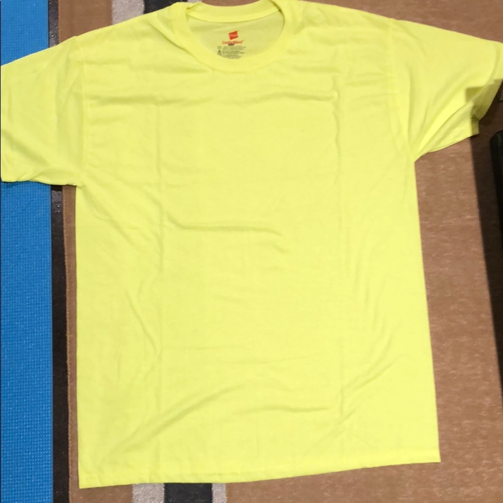 Hanes Festival Neon yellow T shirt